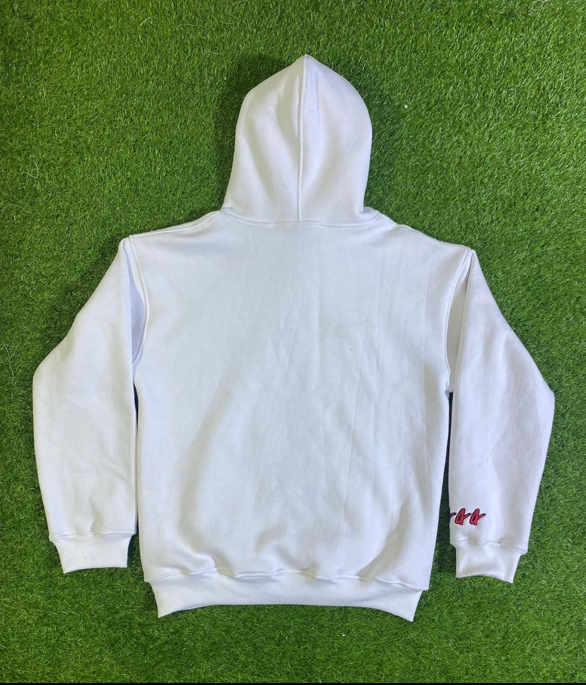 “4Star” White Embroidered Hoodie