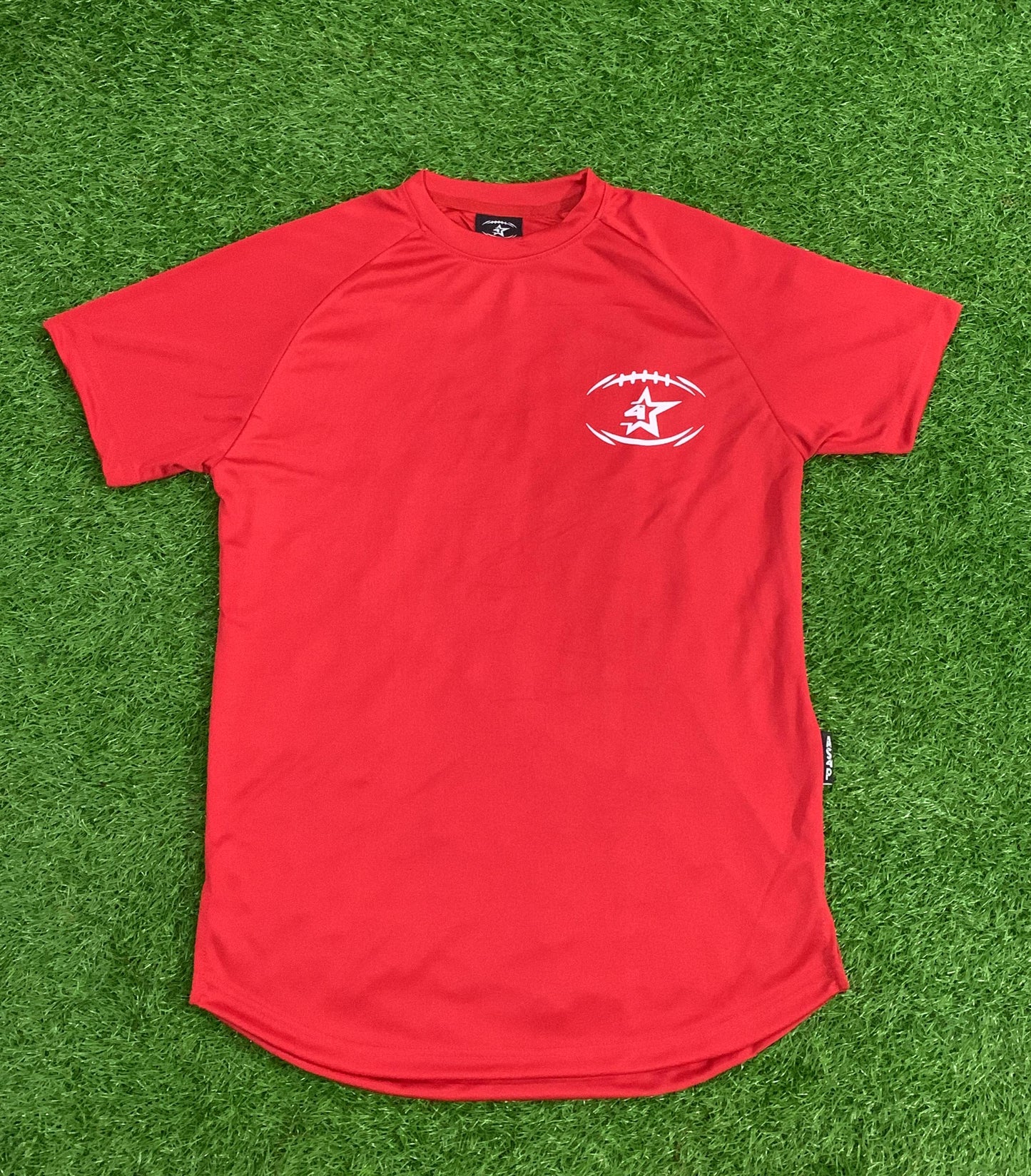 4 Star Red FTBALL Dry-Fit Tee